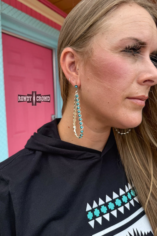 Turquoise West Hoops