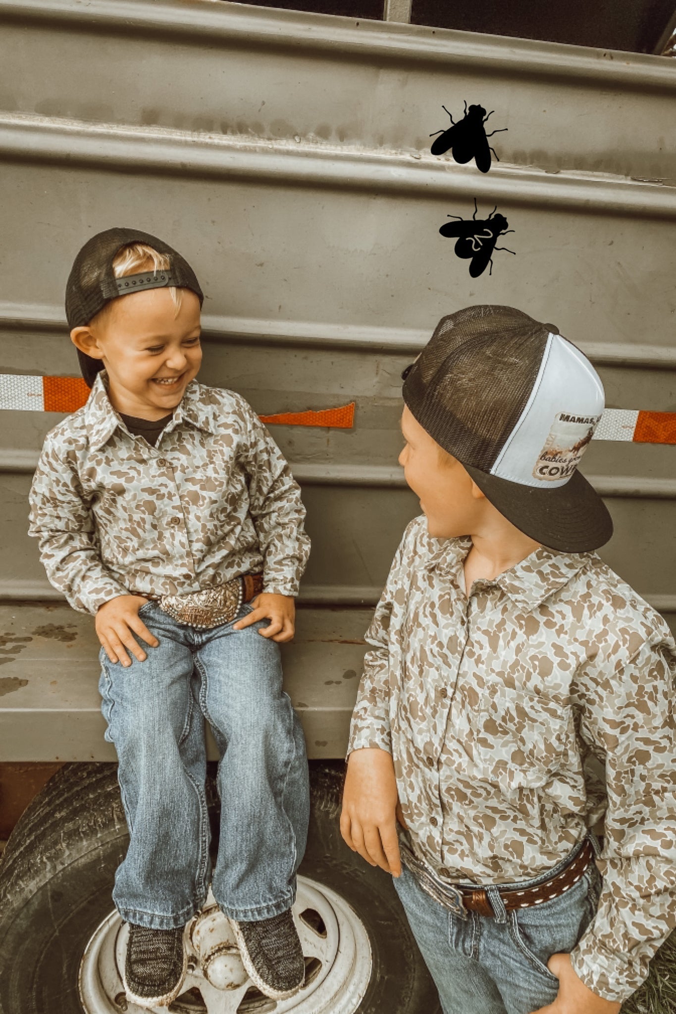 COWBOY CAMO L/S [KIDS]