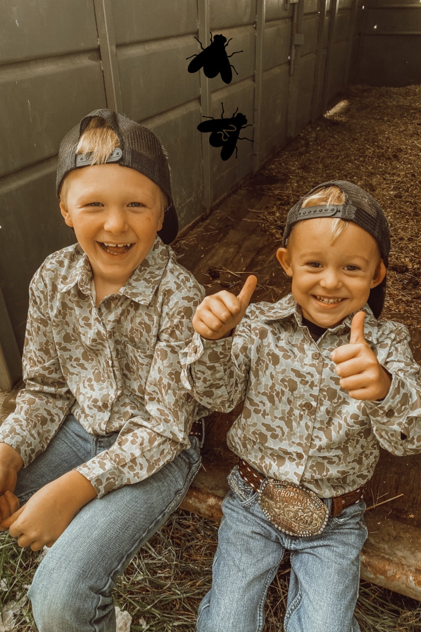 COWBOY CAMO L/S [KIDS]