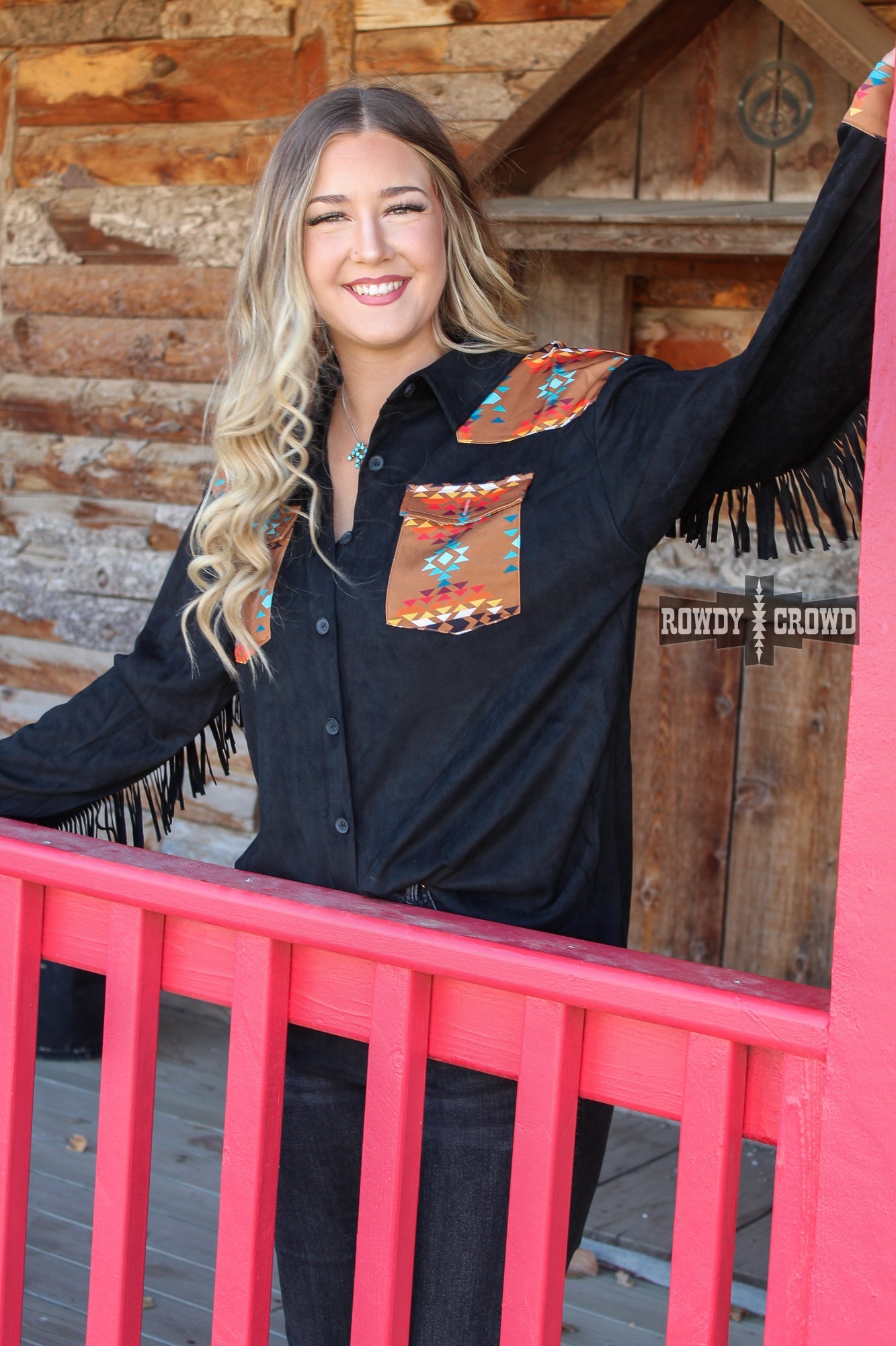 Flatland Fringe Button Up