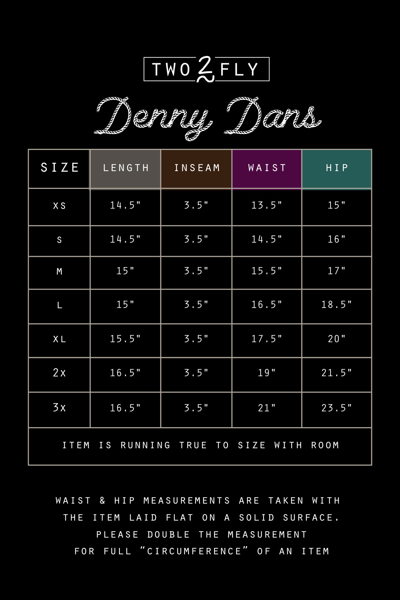 DENNY DANS [SPRING RESTOCK]