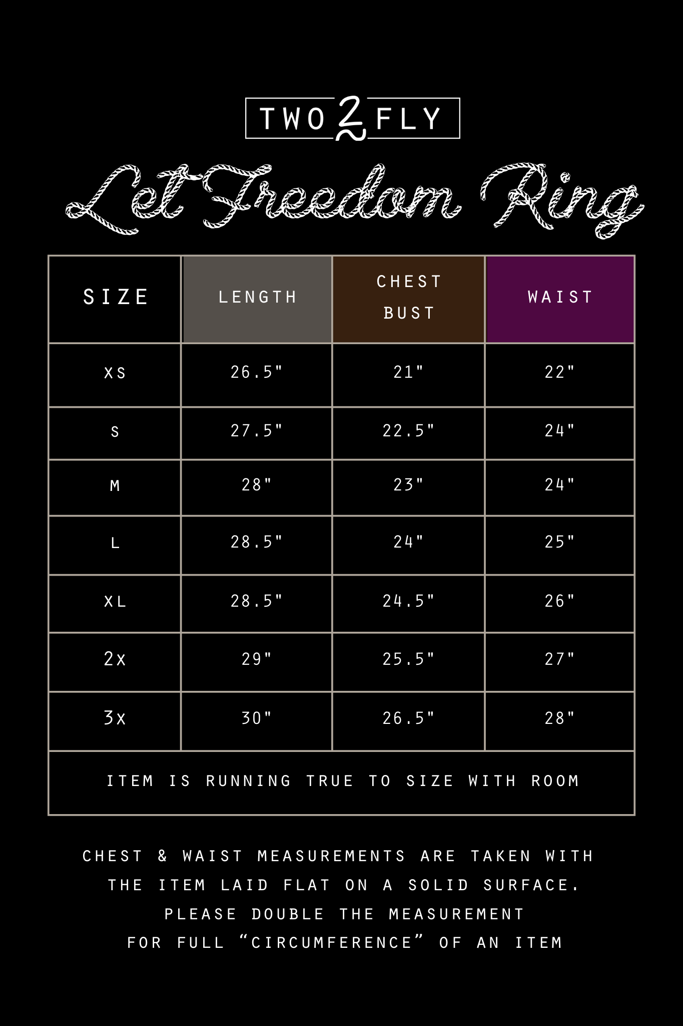 LET FREEDOM RING [S/M/3X ONLY]