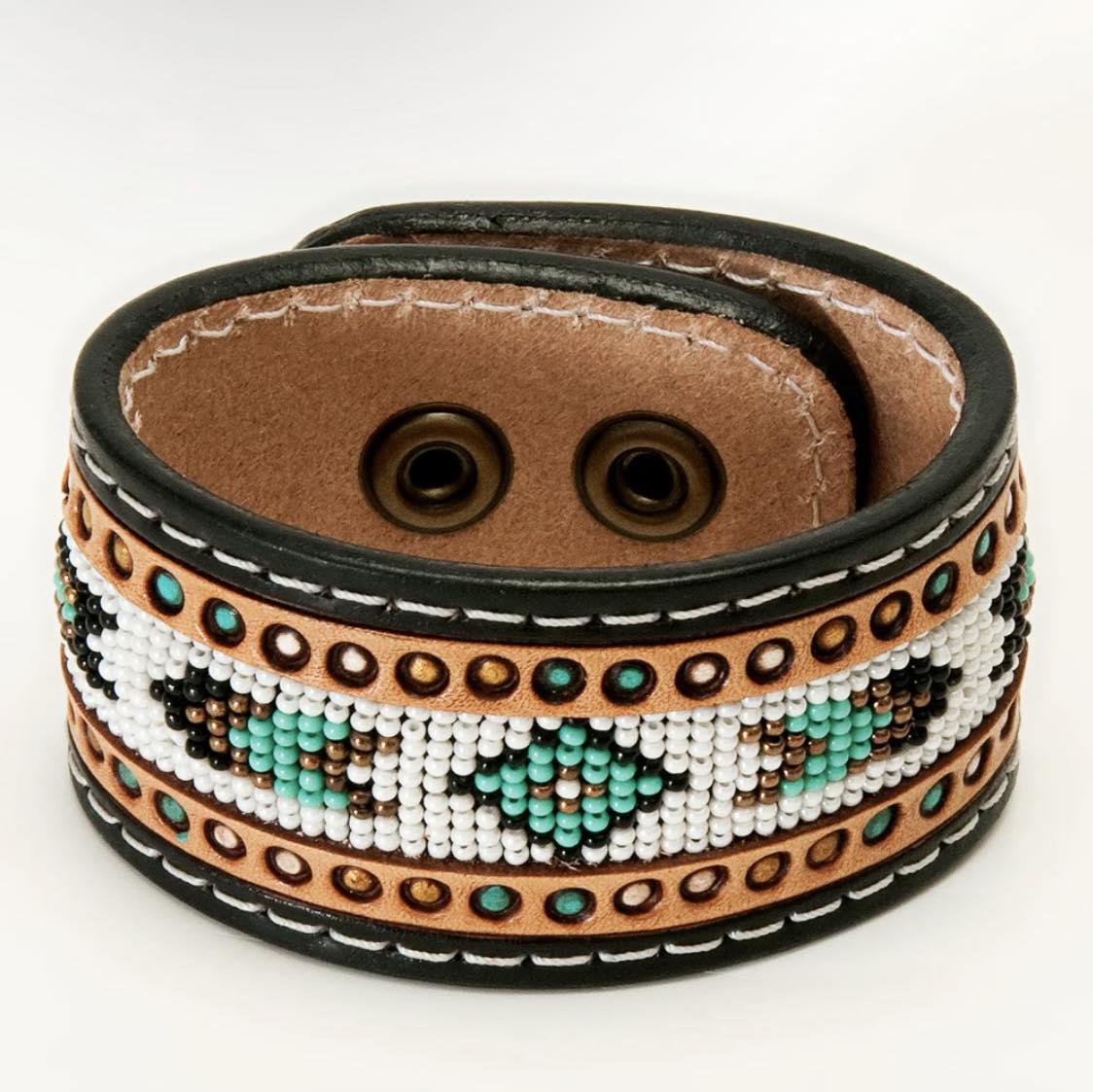 Leather Bead Bracelet