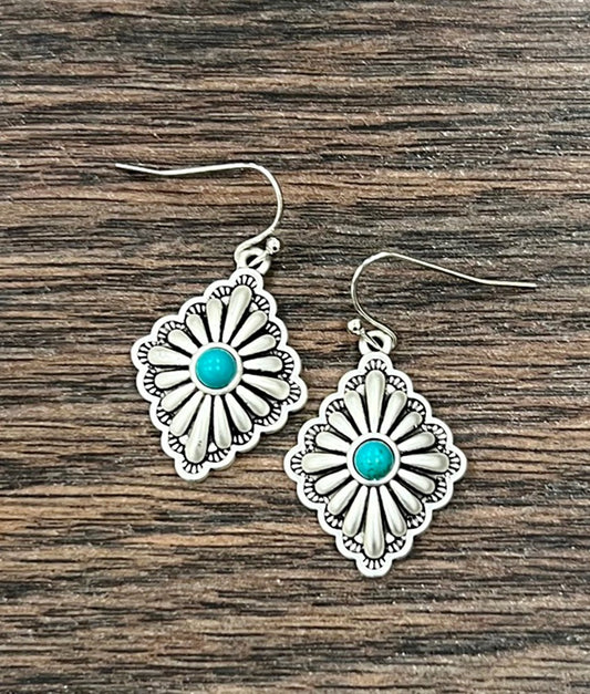 Concho Turquoise Earrings