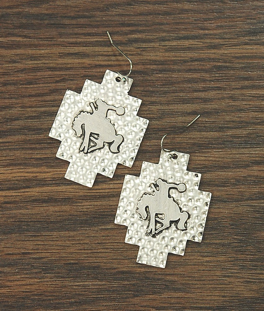 Hammered Bronc Earrings